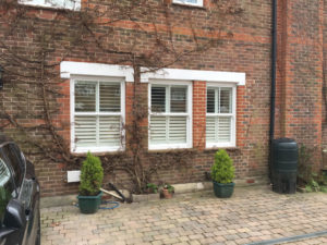 Shutters Fitted To Three Sash Windows